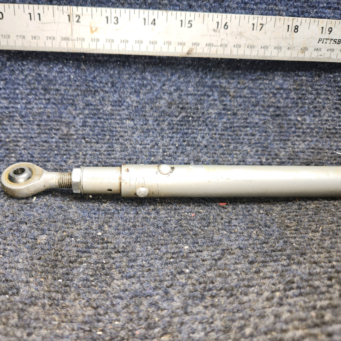 Used aircraft parts for sale, 35-825044-4 Beechcraft F35 Nose Gear Steering Rod Assembly Aft