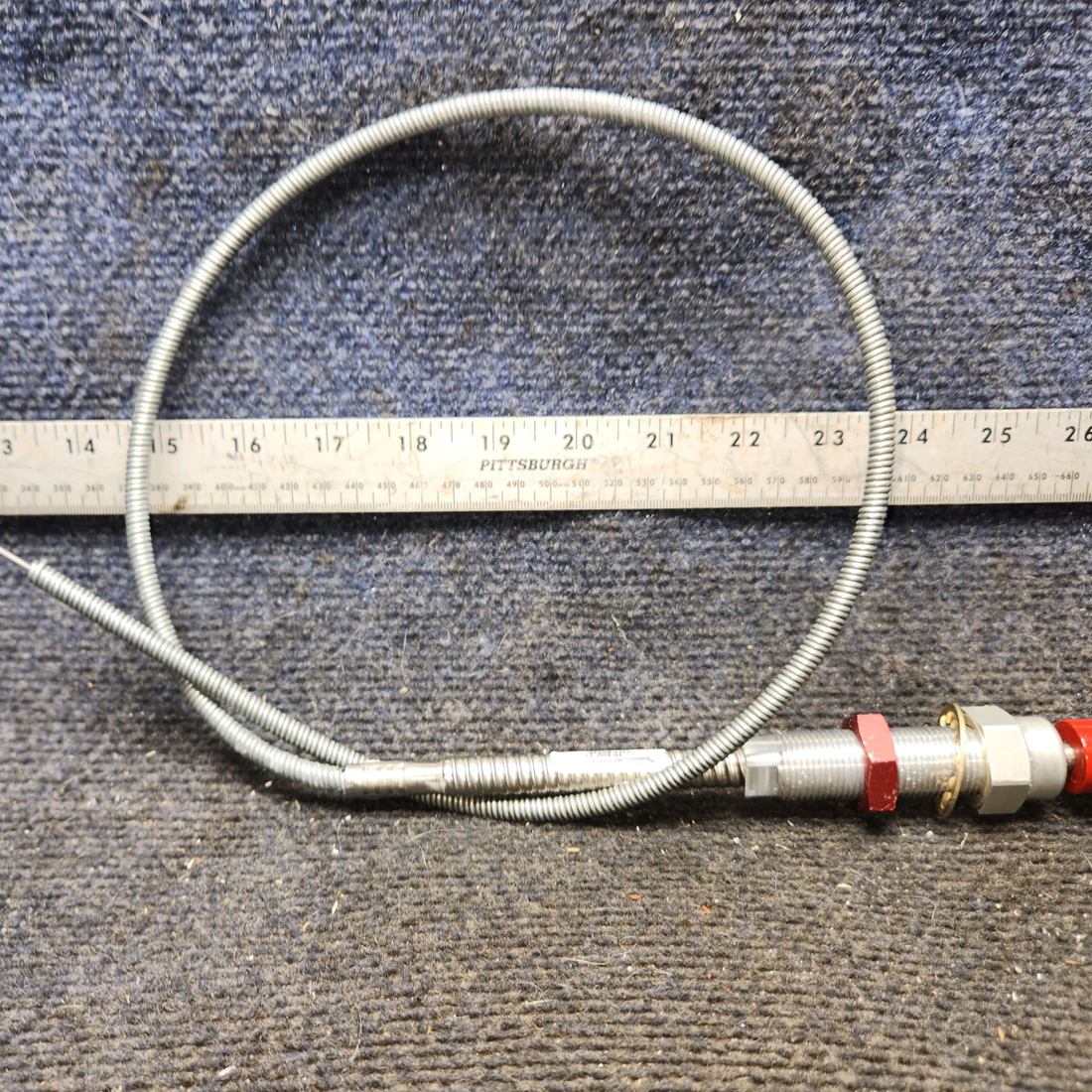Used aircraft parts for sale, MC600-72 McFarlane cessna 172N Fine Adjust Mixture Control Cable – 36.25 in