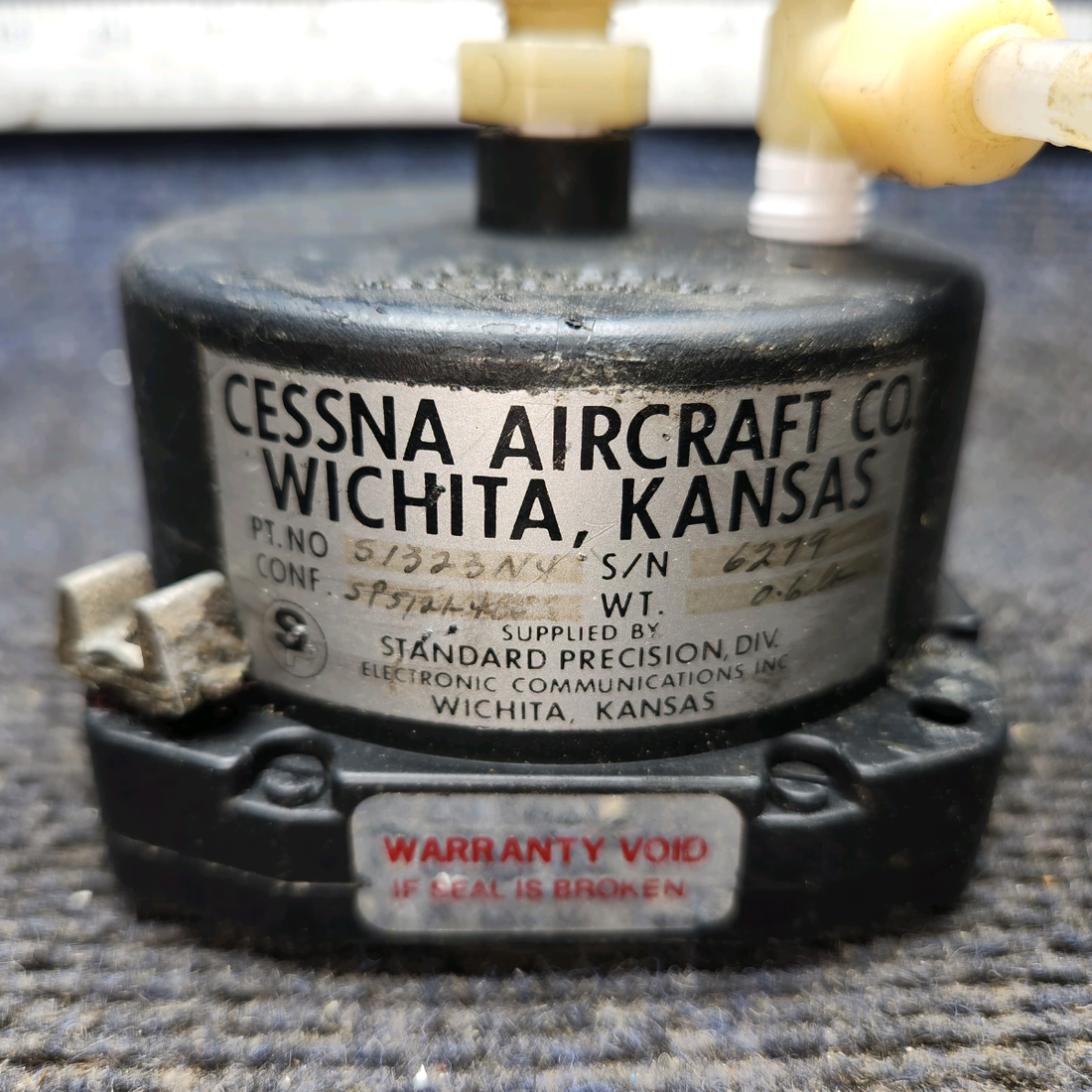 Used aircraft parts for sale, S1323N4 Standard Precision cessna 150G Airspeed Indicator