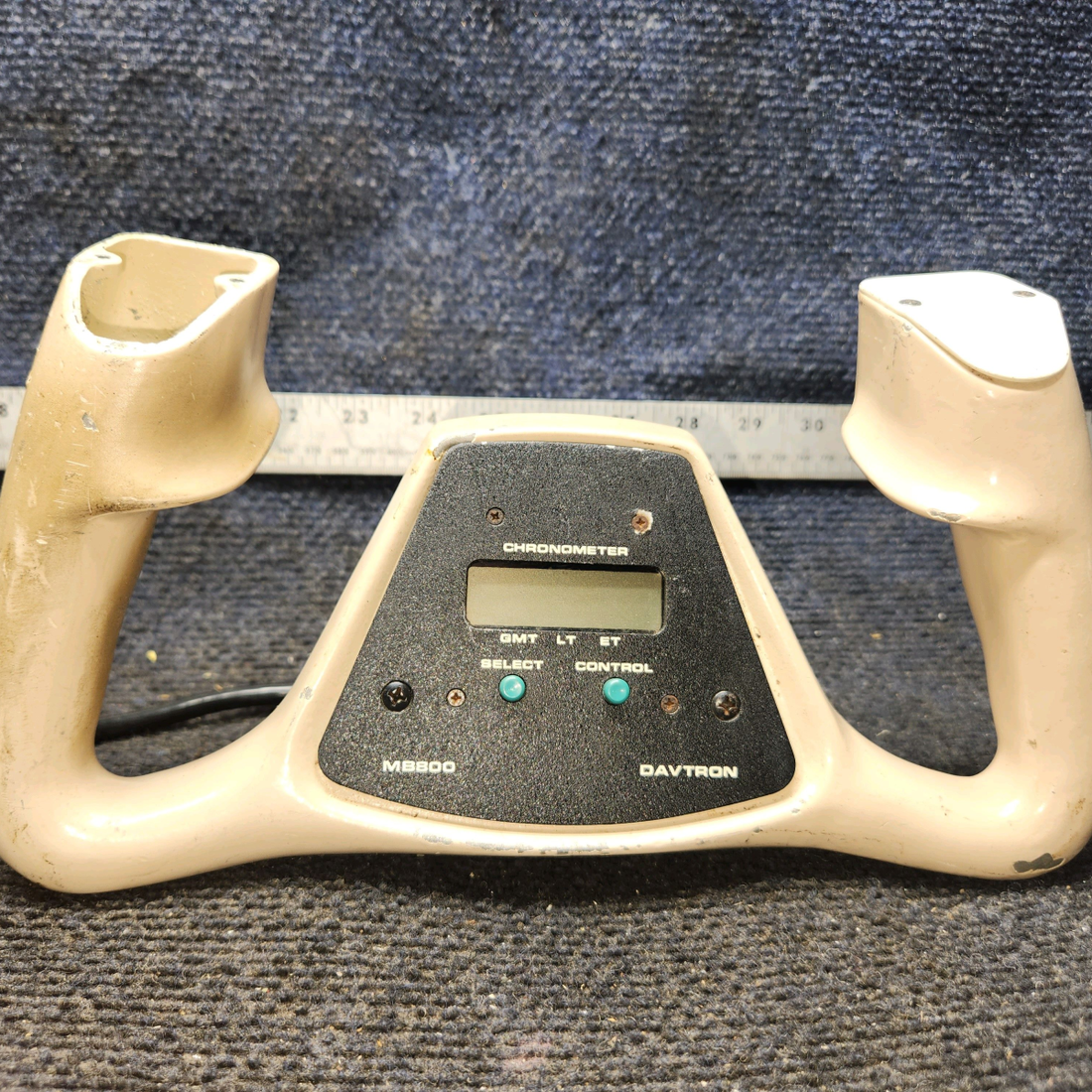 Used aircraft parts for sale, 60-524080-13 Davtron MB800 BEECHCRAFT F35 Pilot Control Wheel Assembly with Switches