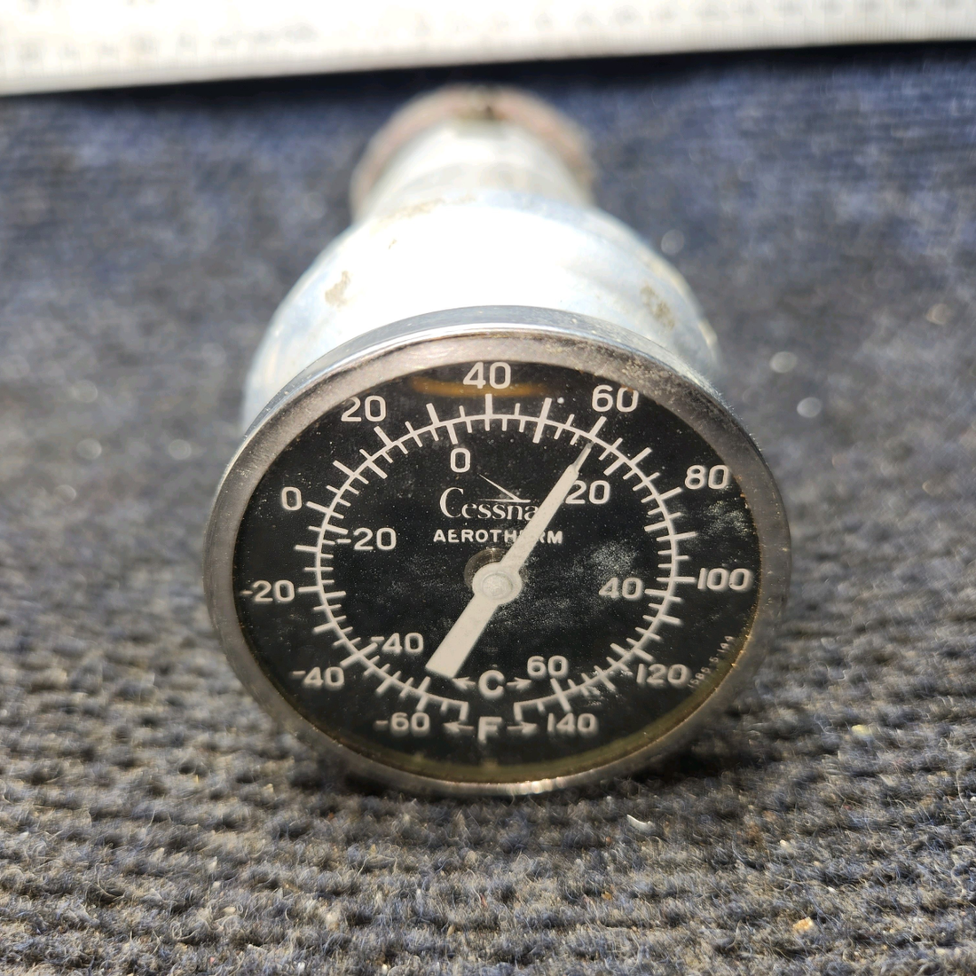 Used aircraft parts for sale, 0413163-18, S1322-1 Cessna 172 E Outlet Assembly with Outside Air Temp