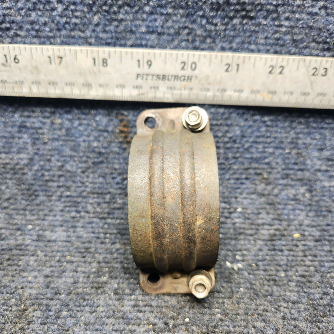 Used aircraft parts for sale, 35-950004-17 Beechcraft F33A EXHAUST CLAMP