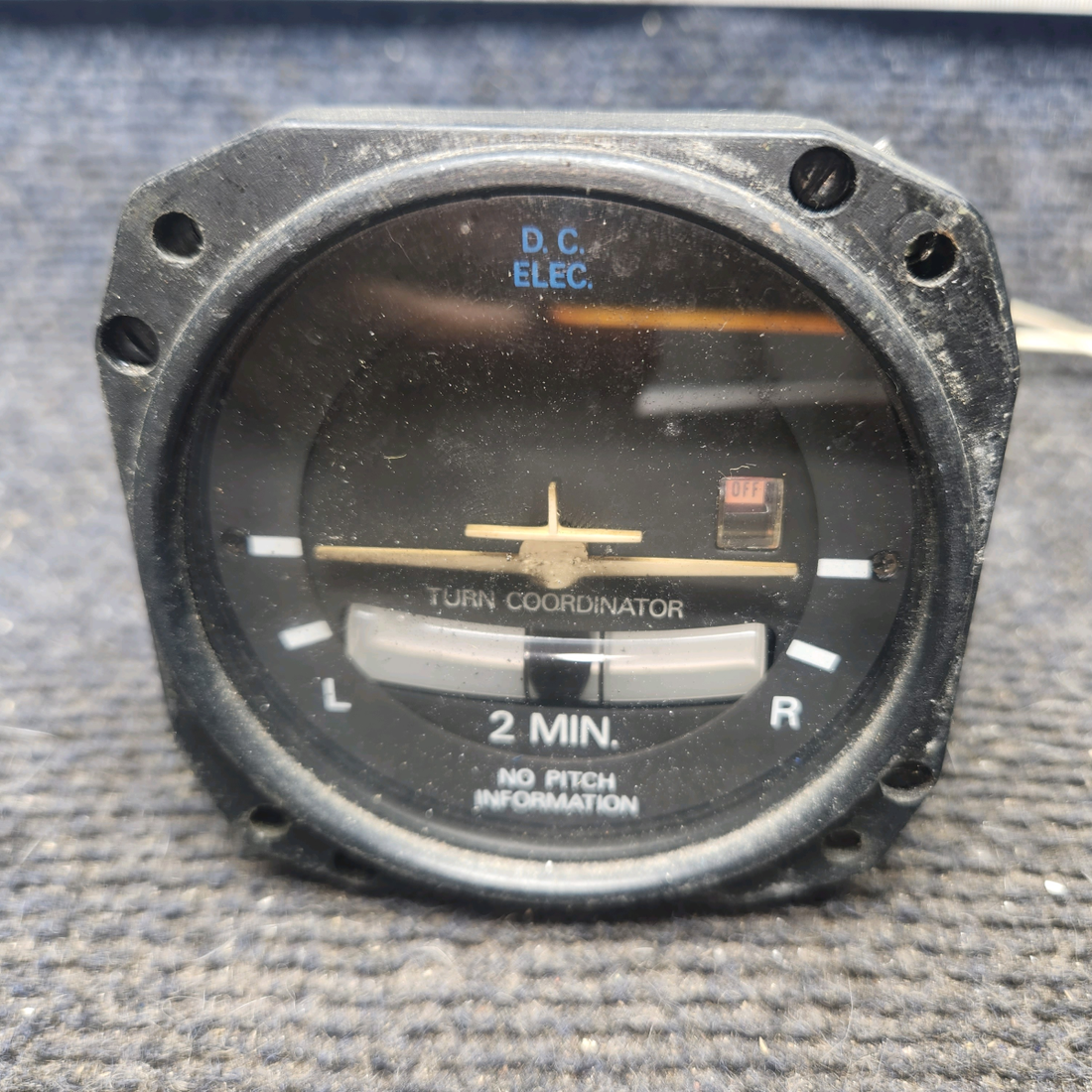 Used aircraft parts for sale, C661003-0506 RC Allen / Kelly Manufacturing piper PA-28-181 Turn Coordinator Indicator (11-30V)