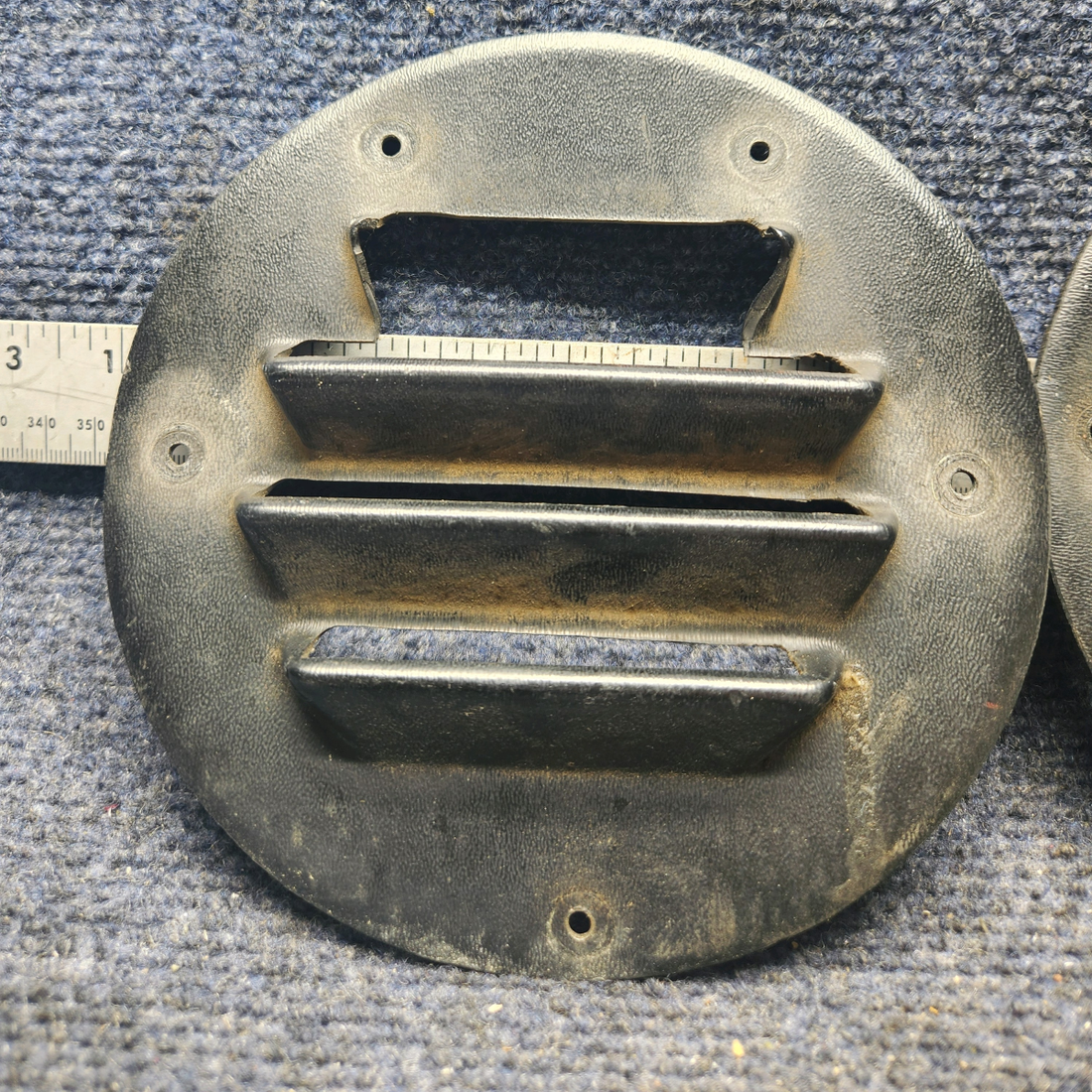 Used aircraft parts for sale, 66788-000 Piper PA28-140 Cabin Air Cover set of 2, 1 has damage.