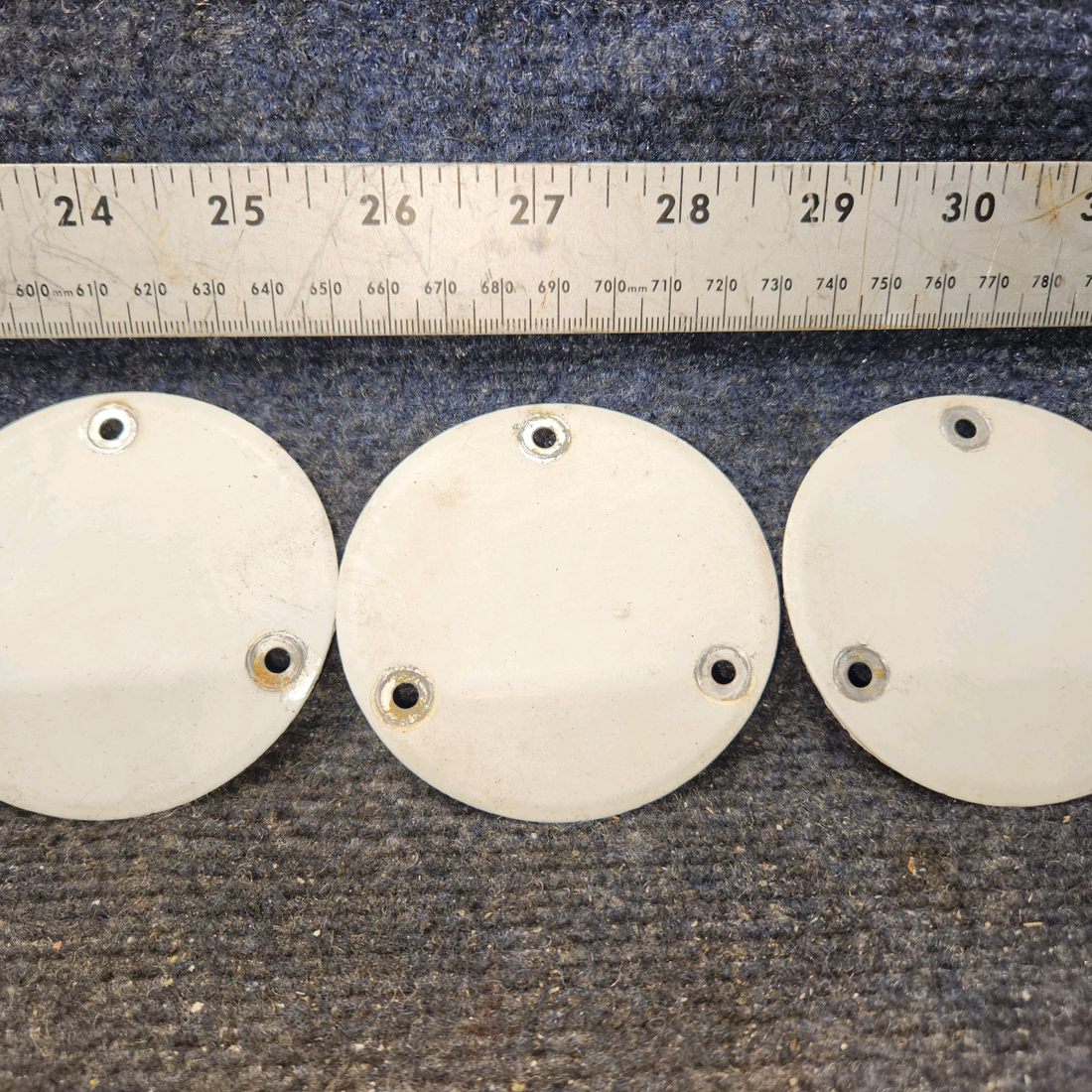 Used aircraft parts for sale, S225-3 Cessna 172F Flap Inspection Cover Plate - Set of 3