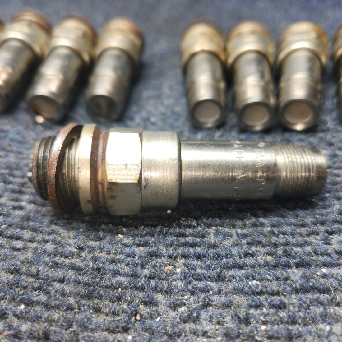 Used aircraft parts for sale, UREM40E Tempest Lycoming O-540 PIPER PA-24-250 Spark Plugs - Set of 12