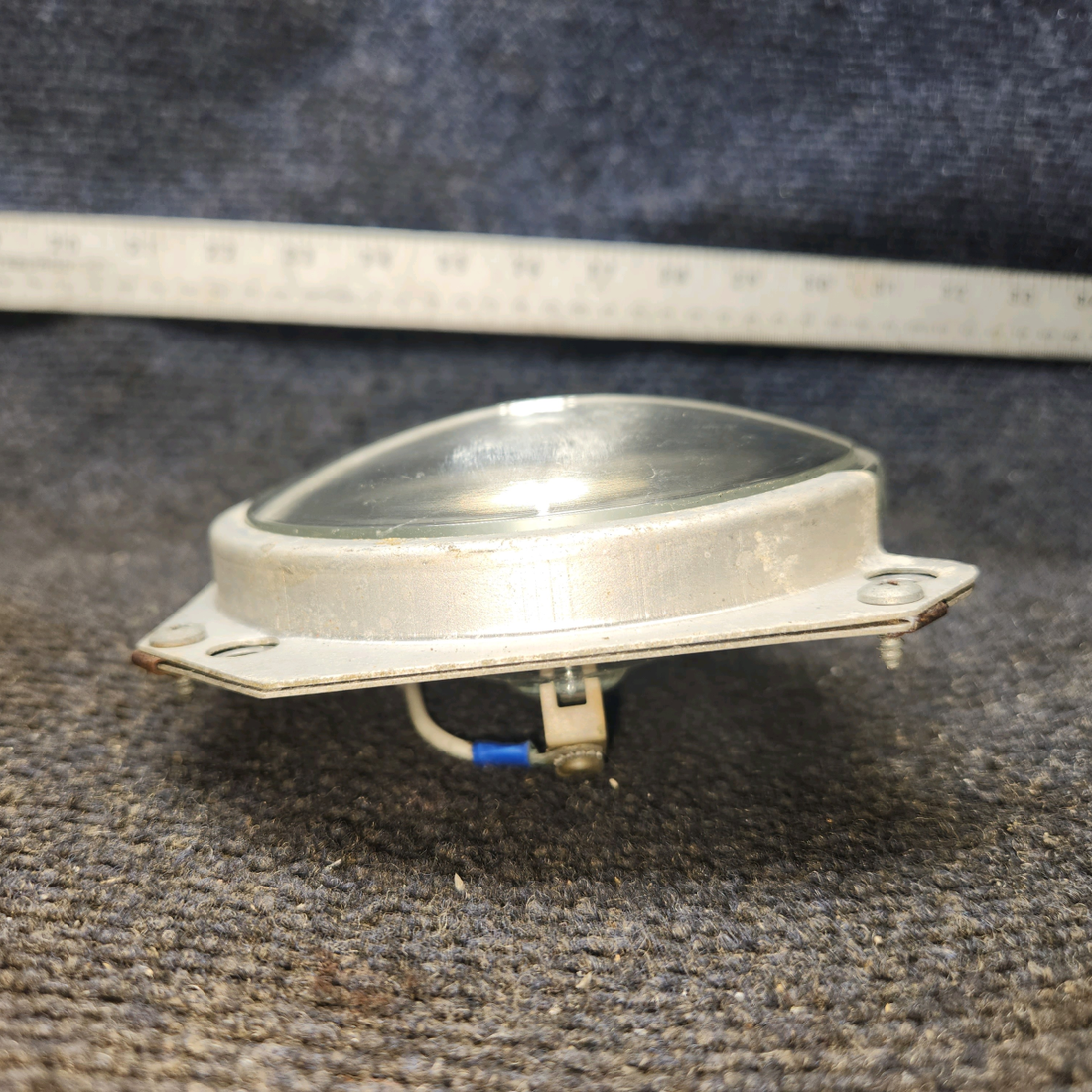 Used aircraft parts for sale, 0423542-6 Cessna 172F Landing Light Bracket Assembly with bulb