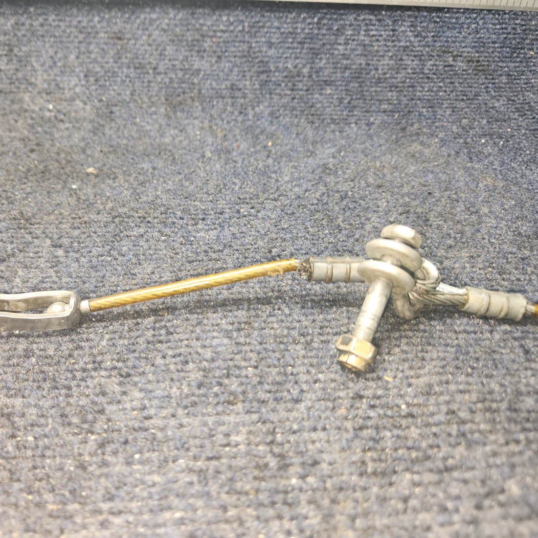 Used aircraft parts for sale, 65774-000 PIPER PA28-140 Cable Assy Seatbelt Attach