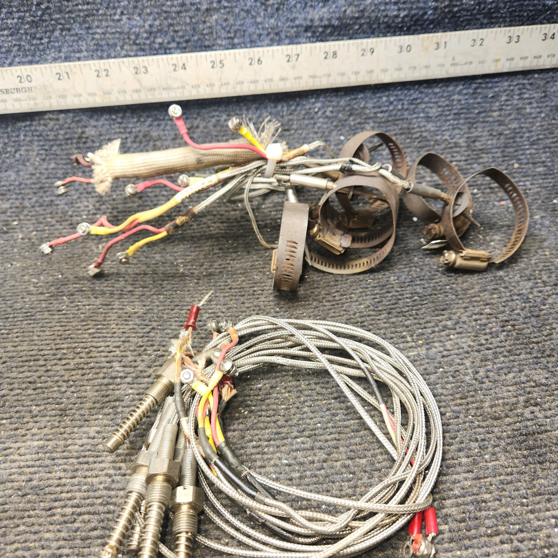 Used aircraft parts for sale, EGT-701 J.P. Instruments Beechcraft 35-33 Engine Data Monitor Set