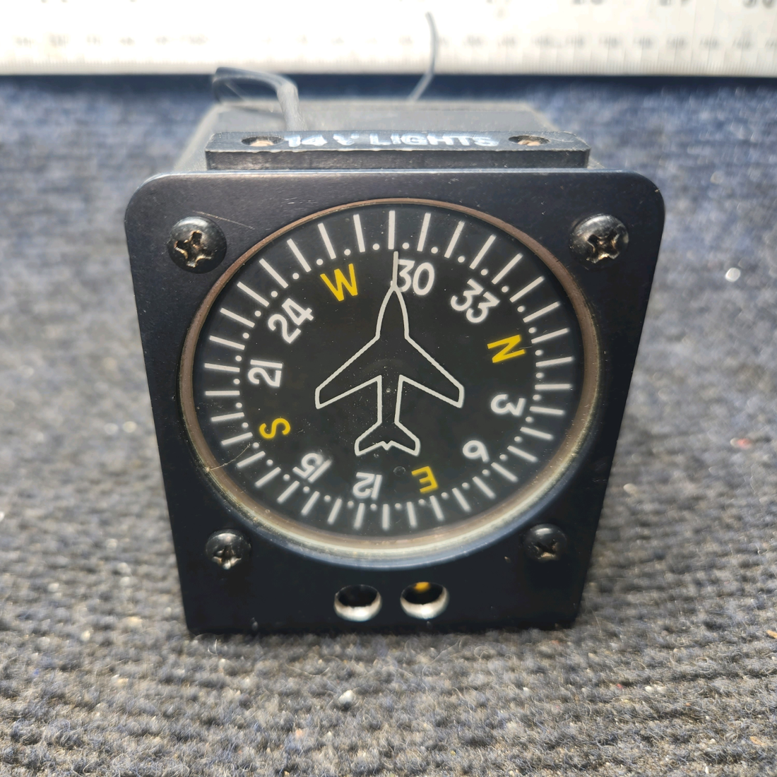 Used aircraft parts for sale, PAI-700 Precision Aviation PAI-700 Cessna 182G Vertical Card Magnetic Compass Indicator