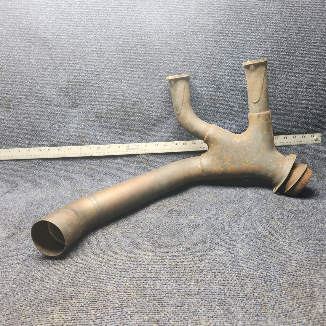 Used aircraft parts for sale, 2454000-14/ 2454000-11 Cessna 172RG Exhaust Collector - Riser- Crossover