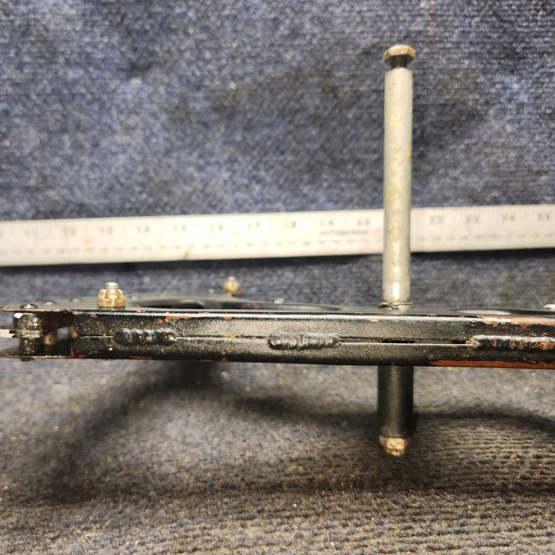 Used aircraft parts for sale, 0510166-6, 0510171-1 Cessna 172E Flap Lever Assembly with Ratchet and Spacers