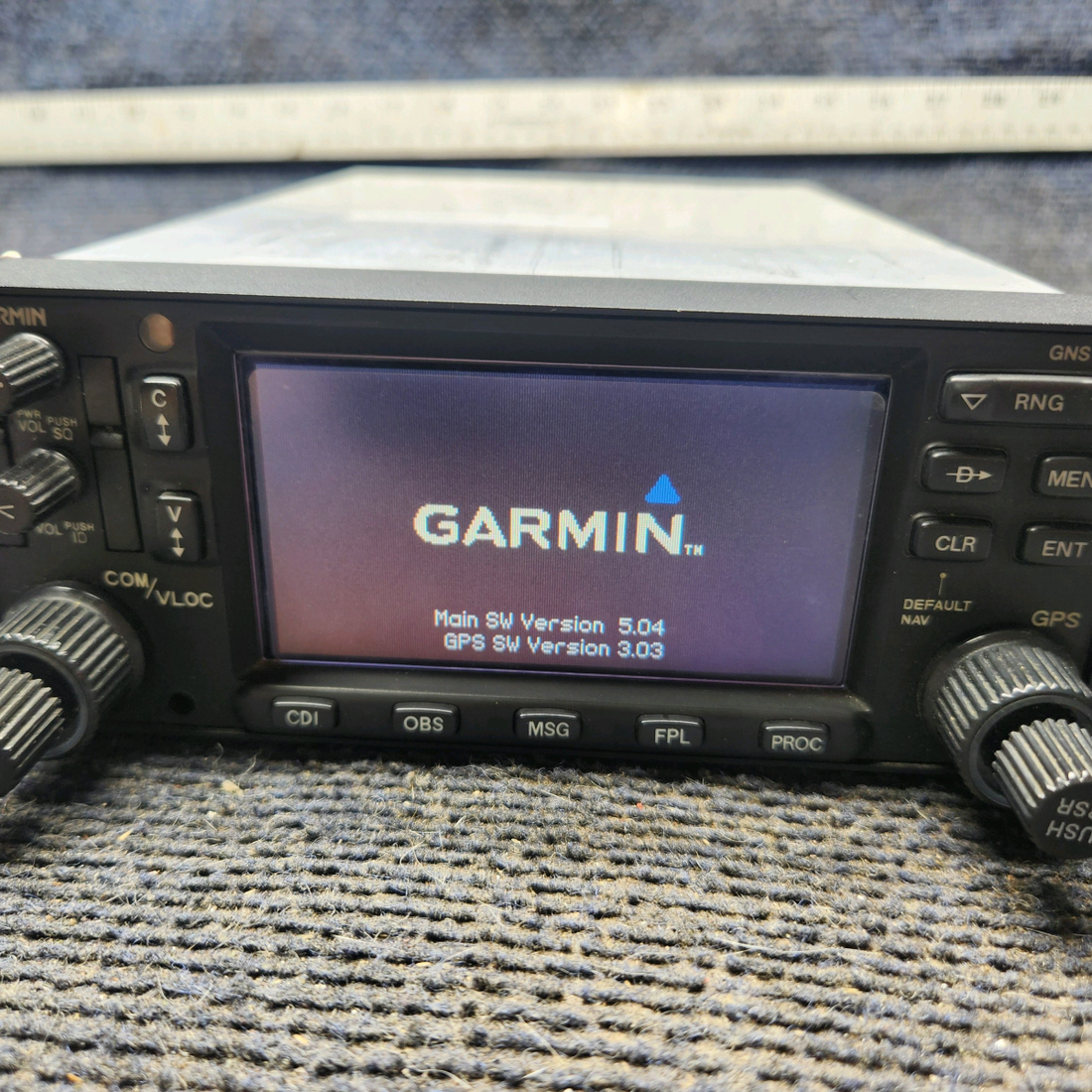 Used aircraft parts for sale, 011-00280-10 Garmin GNS 430 cessna 172k Non-WAAS GPS/COM/NAV Unit with Tray and Connectors