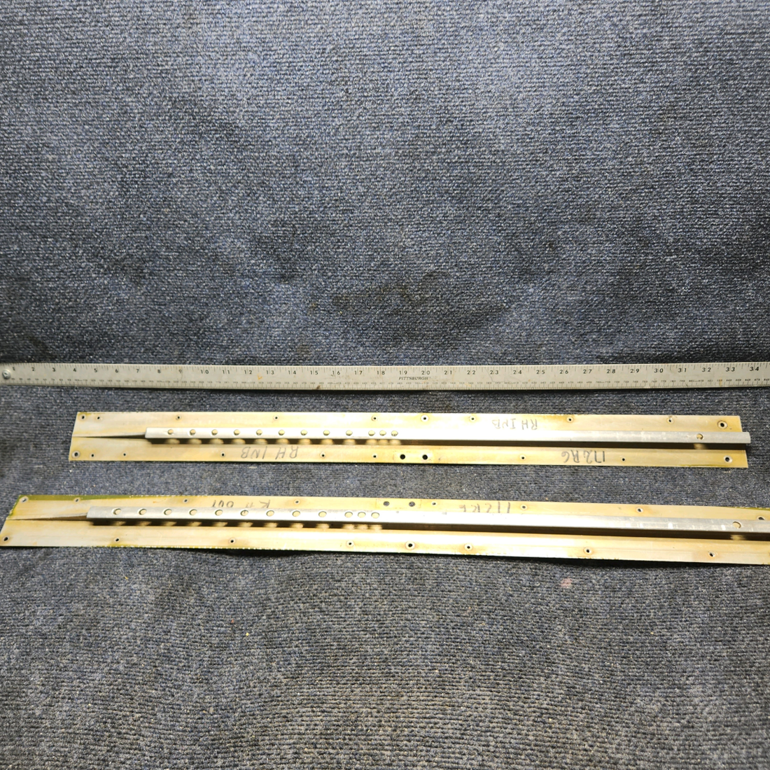 Used aircraft parts for sale, 2414002-2 Cessna 172RG Seat Rail R/H Outboard and Inboard- Copilot -Pair