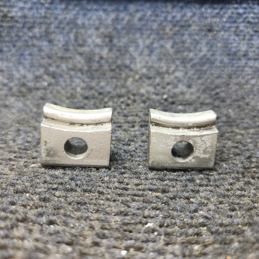 Used aircraft parts for sale, 66M21195 Lycoming O-320 Piper PA28-161 Magneto Clamp - Set of 2