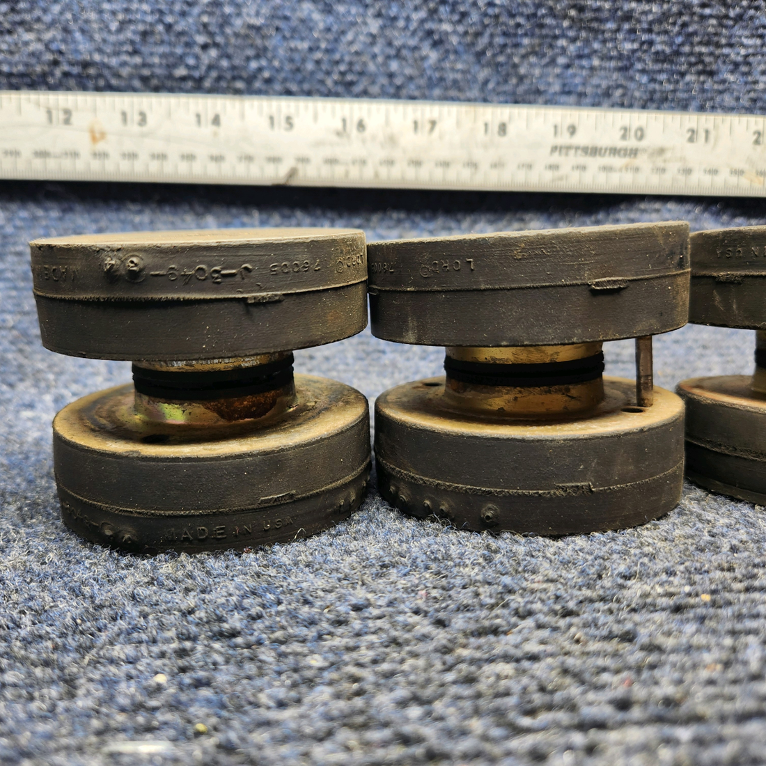 Used aircraft parts for sale, J-3049-34 Lord LORD SHOCK MOUNT. 'PRICE PER EACH"