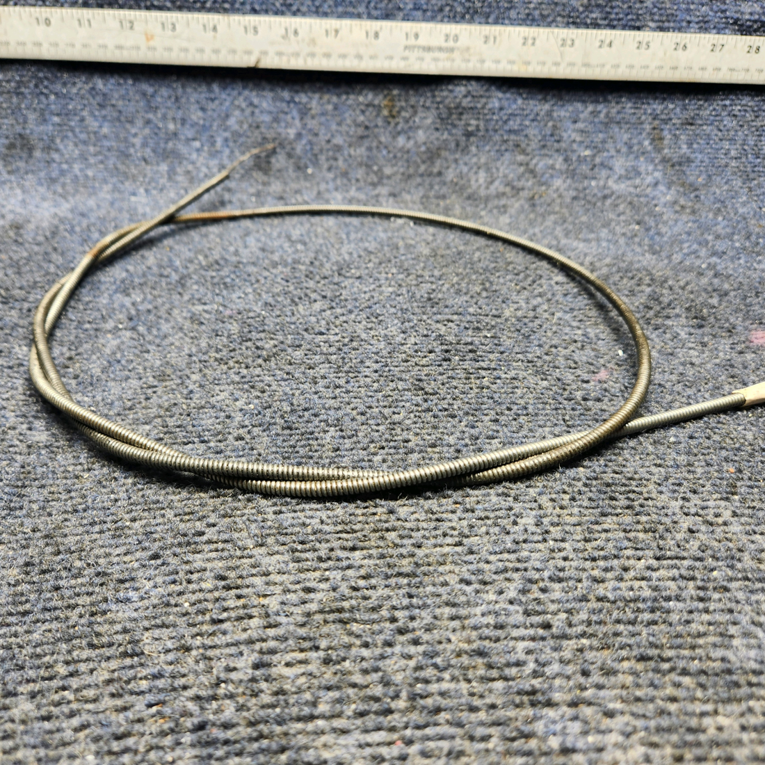 Used aircraft parts for sale, 35-380063-1 Beechcraft F33A ALTERNATE AIR CONTROL CABLE ASSEMBLY (56.5”)