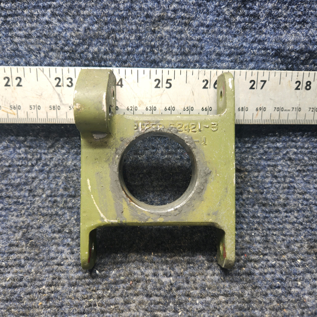 Used aircraft parts for sale, 62421-001 Piper PA28-140 Fitting Assembly Flap Torque Tube RH