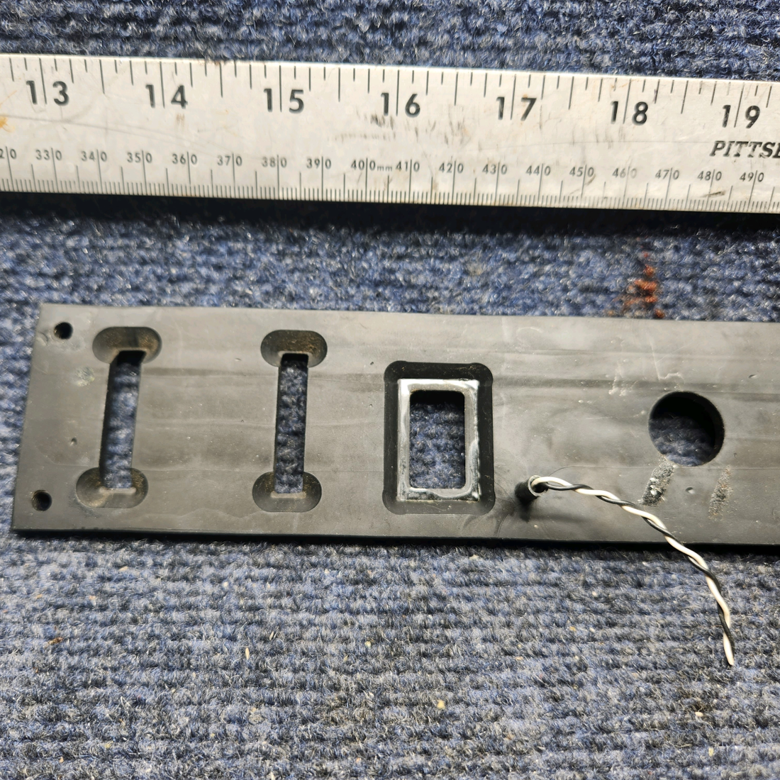 Used aircraft parts for sale, 35-380133-3 Beechcraft F33A GRIMES LIGHTED CENTER SWITCH PANEL (115V)