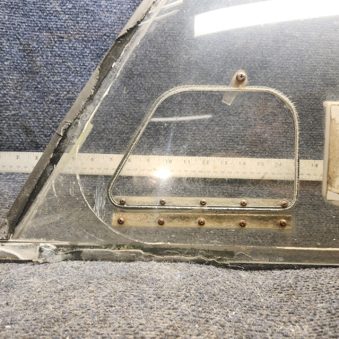 Used aircraft parts for sale, 65826-005, 65896-000 piper PA-28-181 Front Window w/ Storm Window - LH
