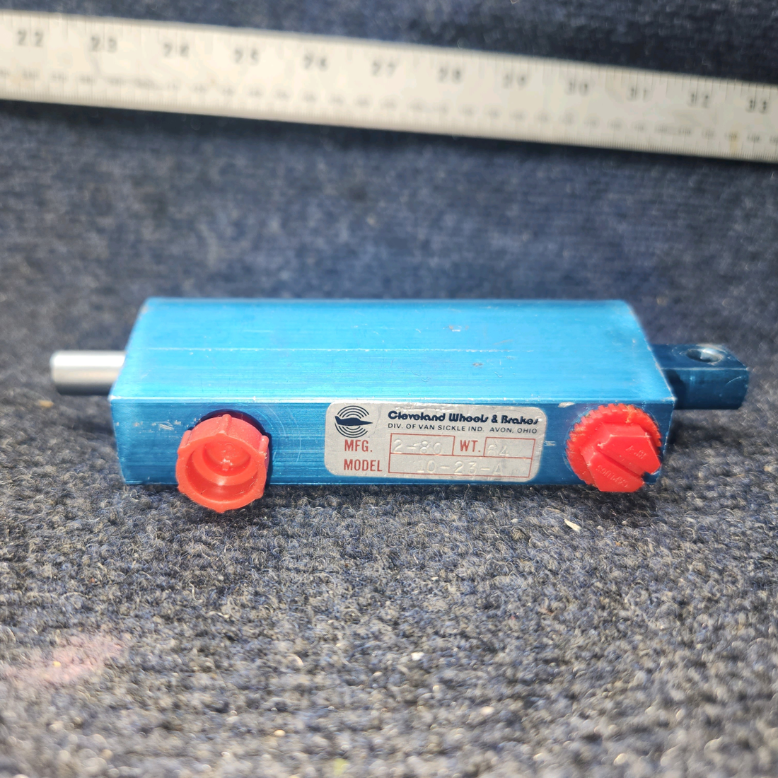 Used aircraft parts for sale, 455971 Cleveland 10-23A Piper PA-31 Brake Master Cylinder