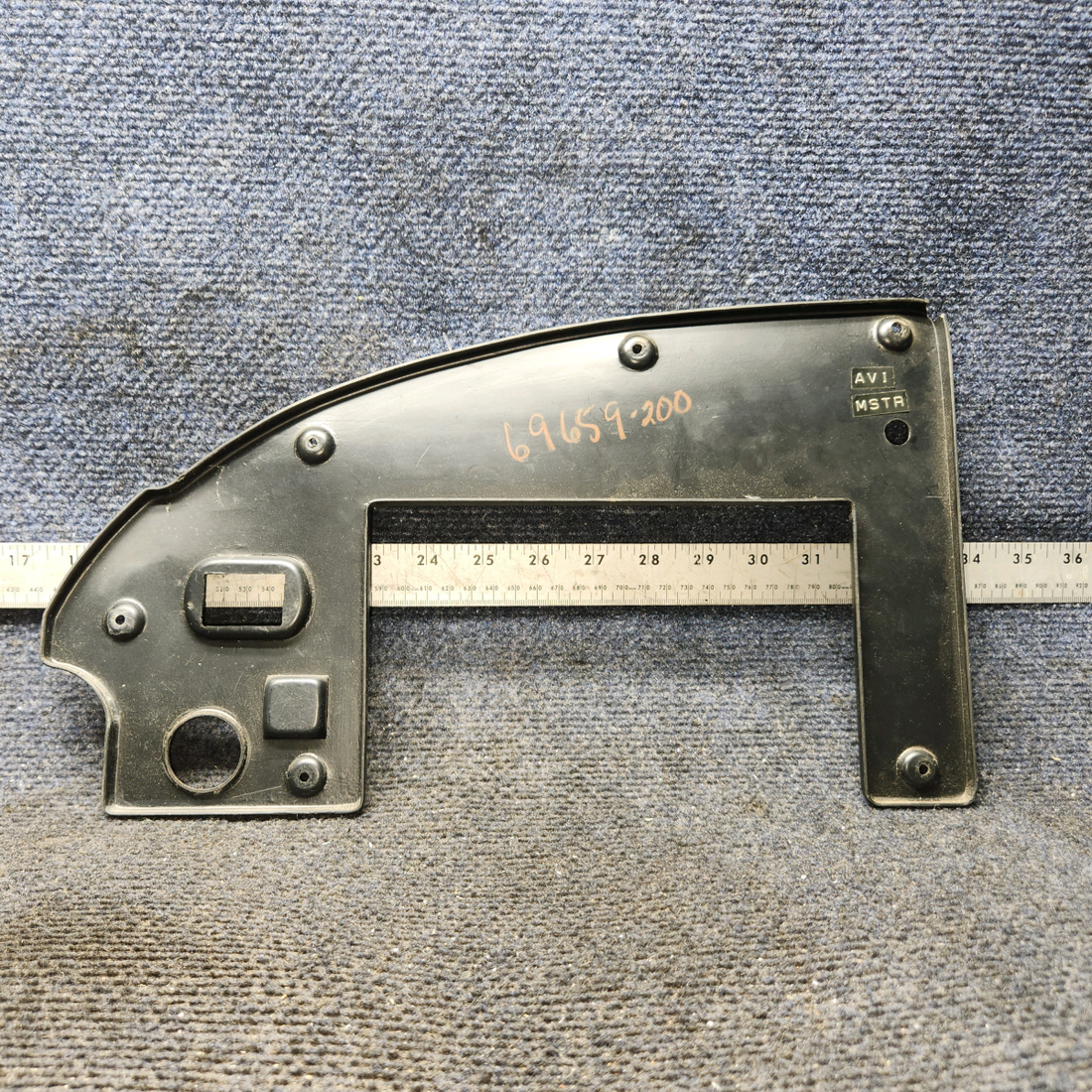 Used aircraft parts for sale, 69659-00 Piper PA32RT-300 Instrument Panel Cover - Upper Right