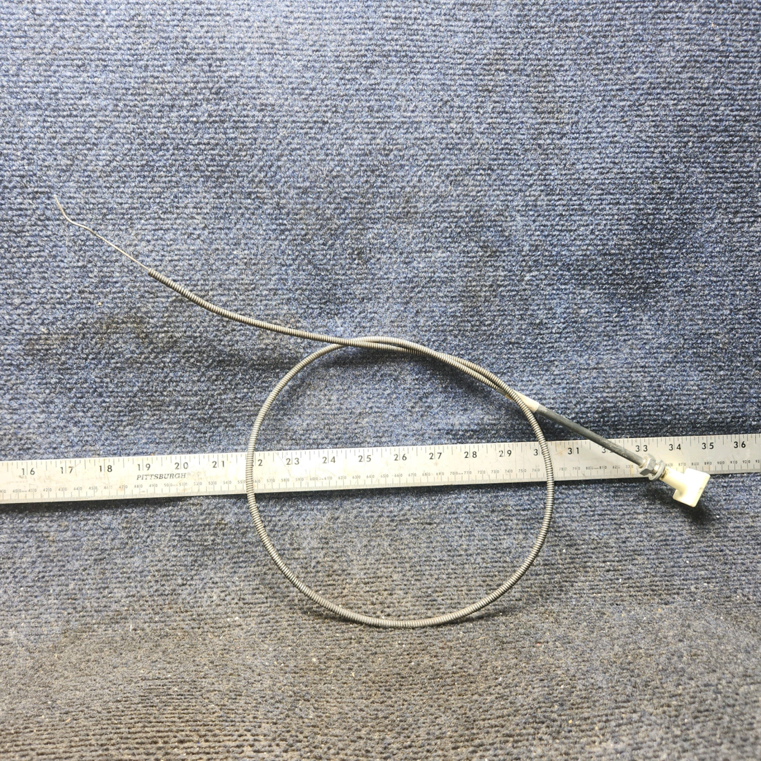 Used aircraft parts for sale, S1230-3 Cessna 182G Carburetor Heat Control Cable (Length: 41.5”)