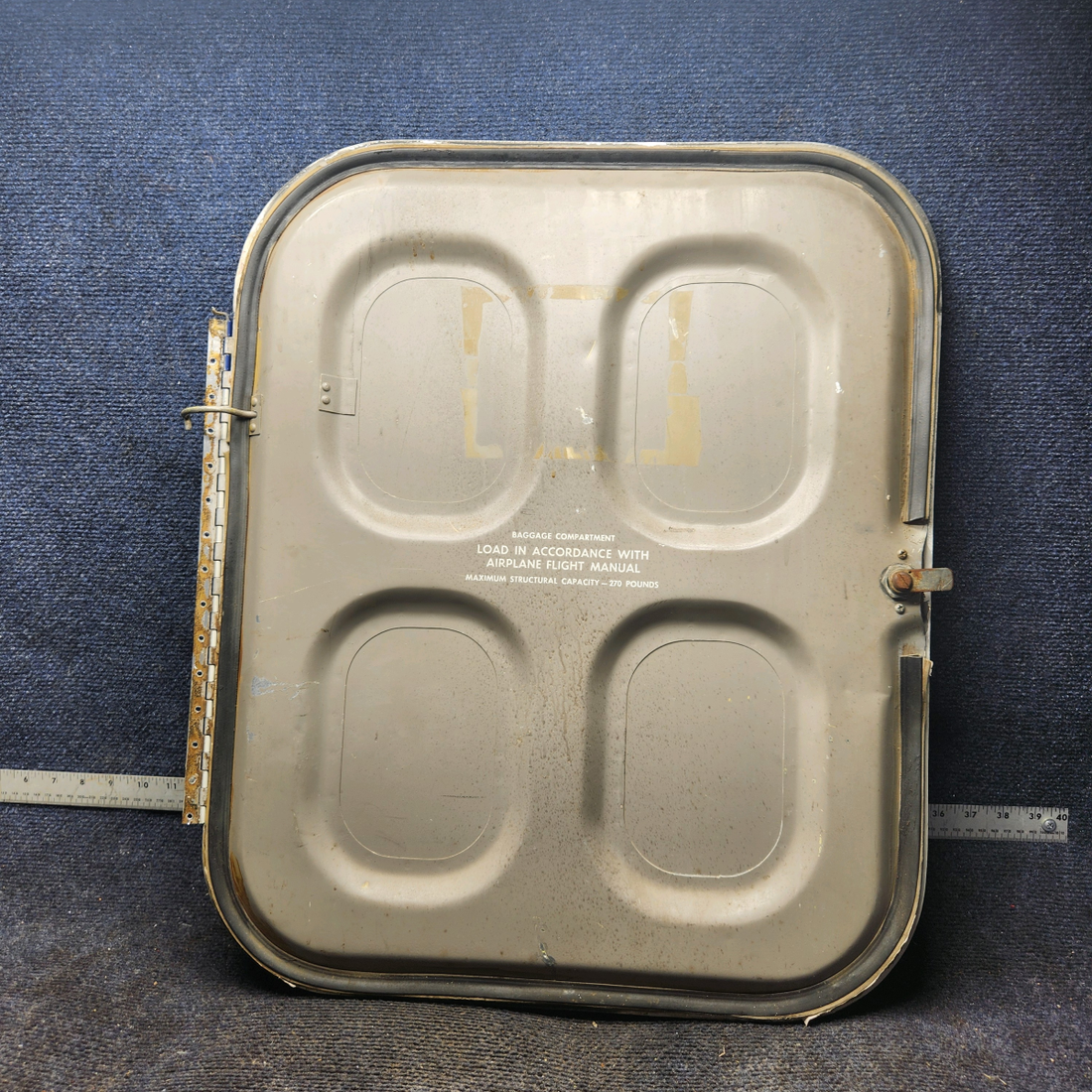 Used aircraft parts for sale, 35-410070-652 Beechcraft 35-33 Baggage Door Assy With Key