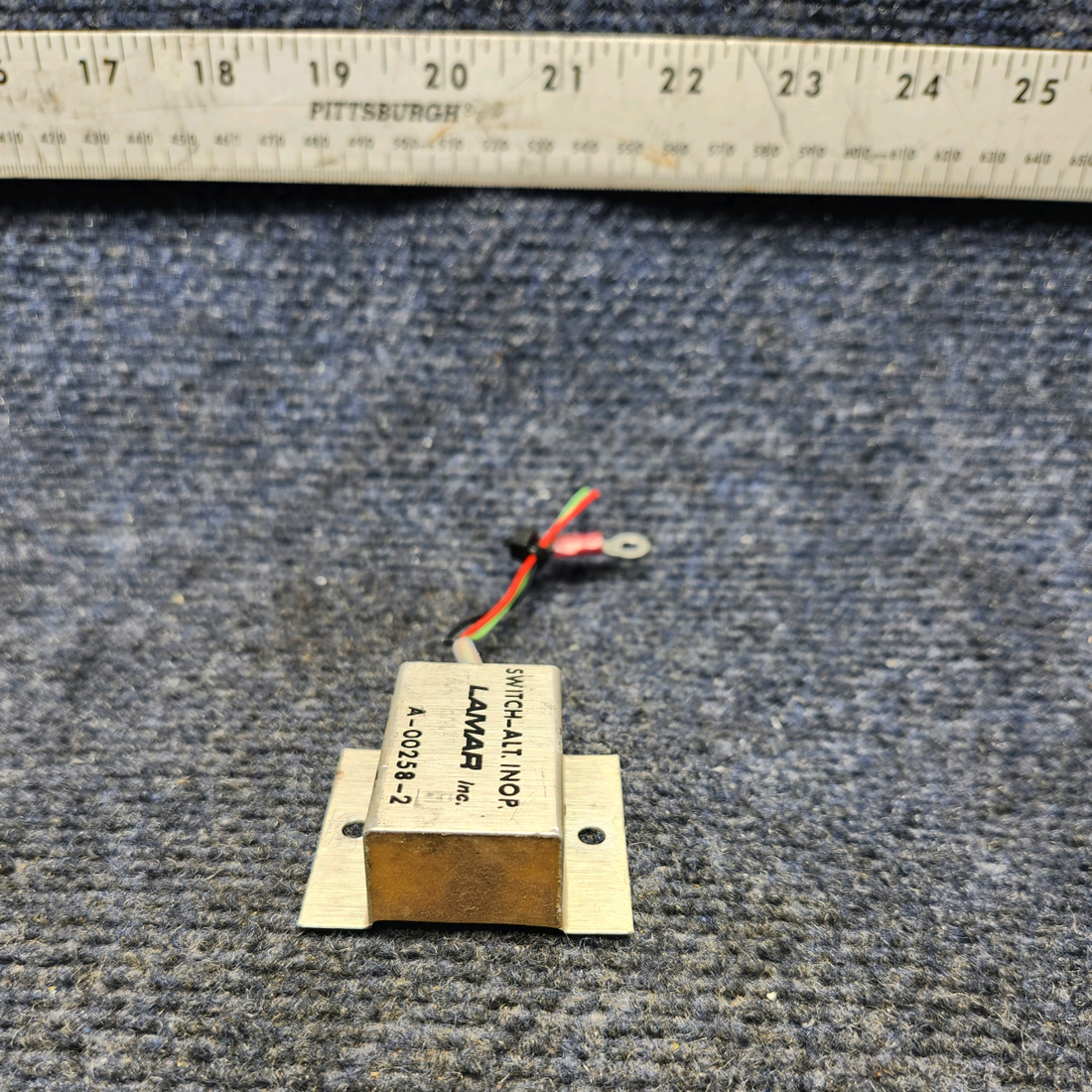 Used aircraft parts for sale, A-00258-2 Lamar PIPER PA28-161 Warrior III LAMAR ALTERNATOR INOPERATIVE SWITCH