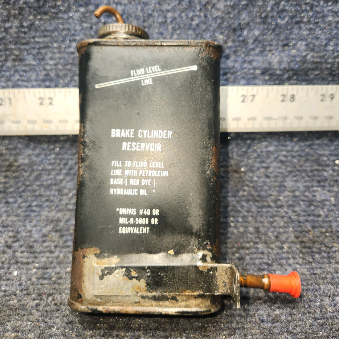 Used aircraft parts for sale, 63355-09 Piper PA28-140 Brake Fluid Reservoir With Cap