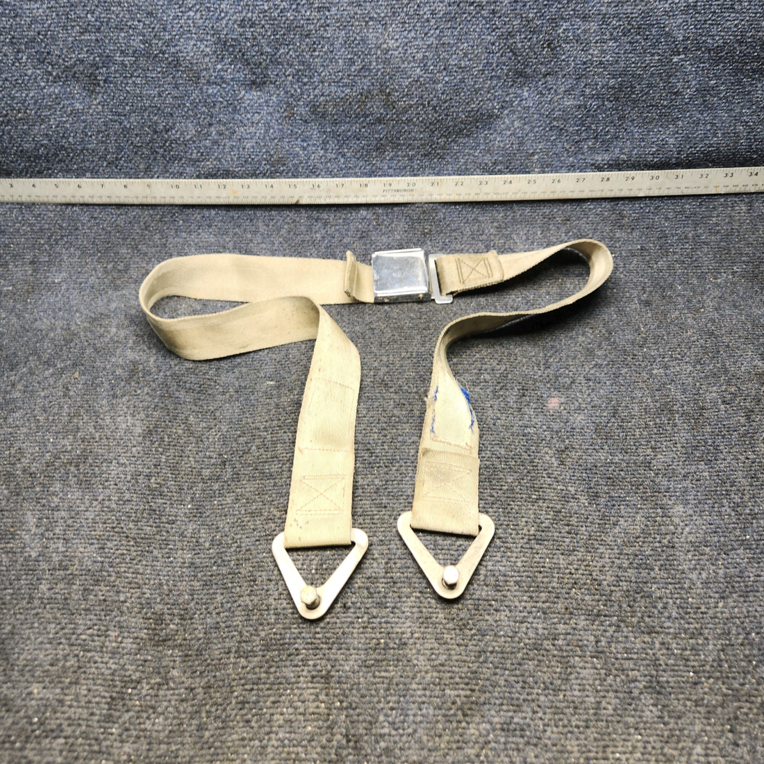 Used aircraft parts for sale, S-1746S2 CESSNA 172K PILOT OR CO-PILOT SEAT BELT ASSEMBLY - BEIGE
