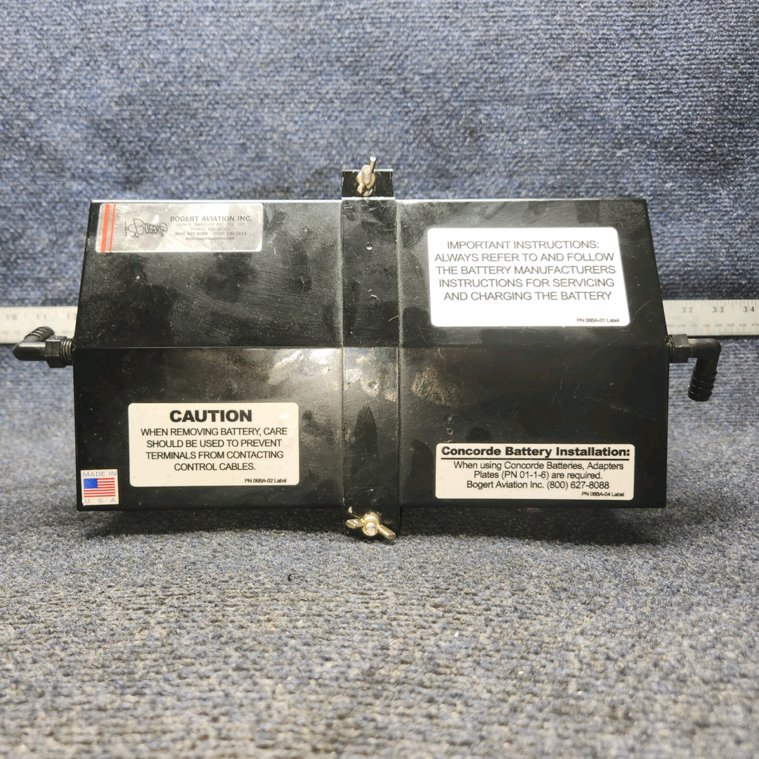 Used aircraft parts for sale, 21524-02BA Bogert Aviation INC PIPER PA-24-250 Replacement Battery Box W/Lid - STC# SA01582SE