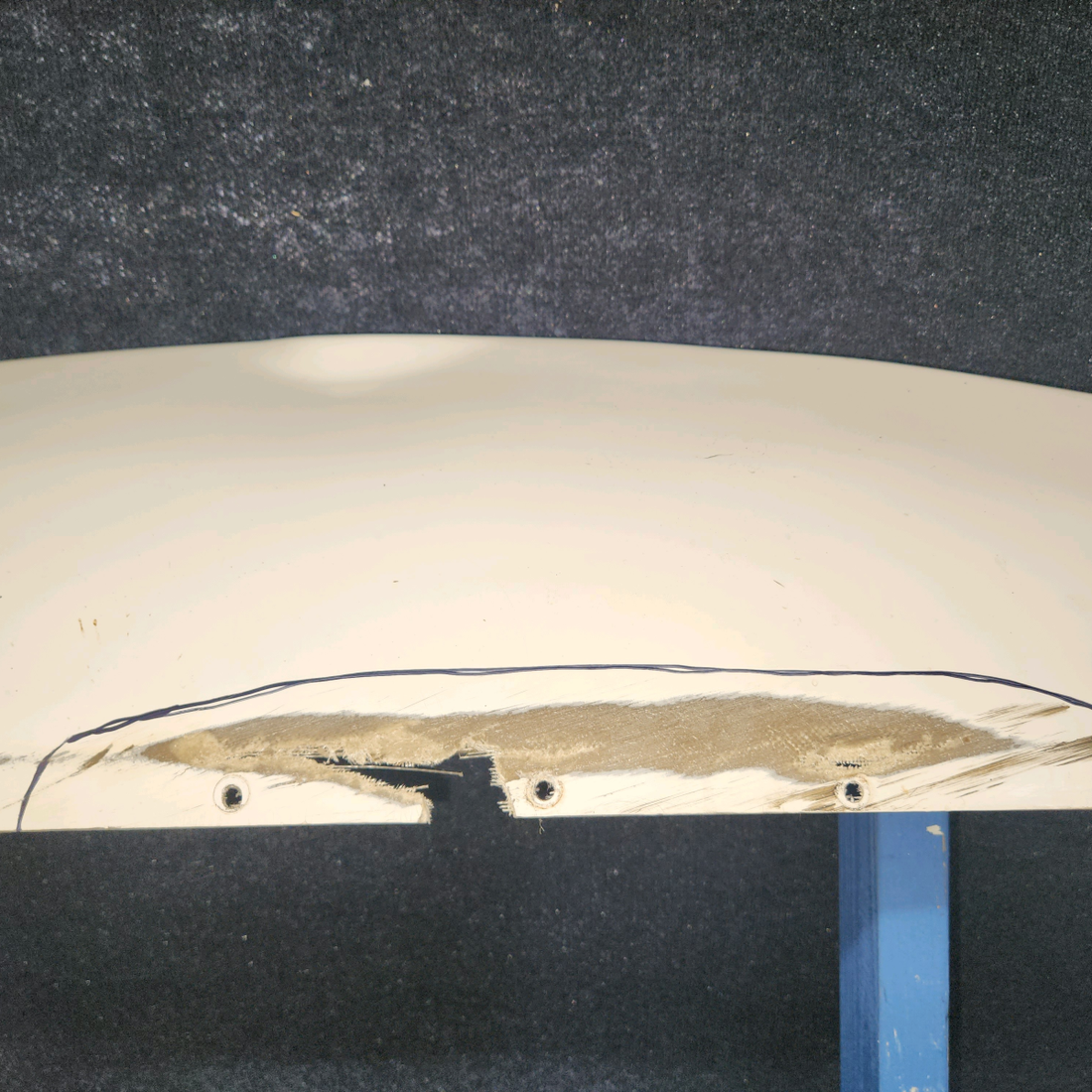 Used aircraft parts for sale, SA880WE Piper PA28-140 Hoerner Style FiberglassWing Tip Assy LH
