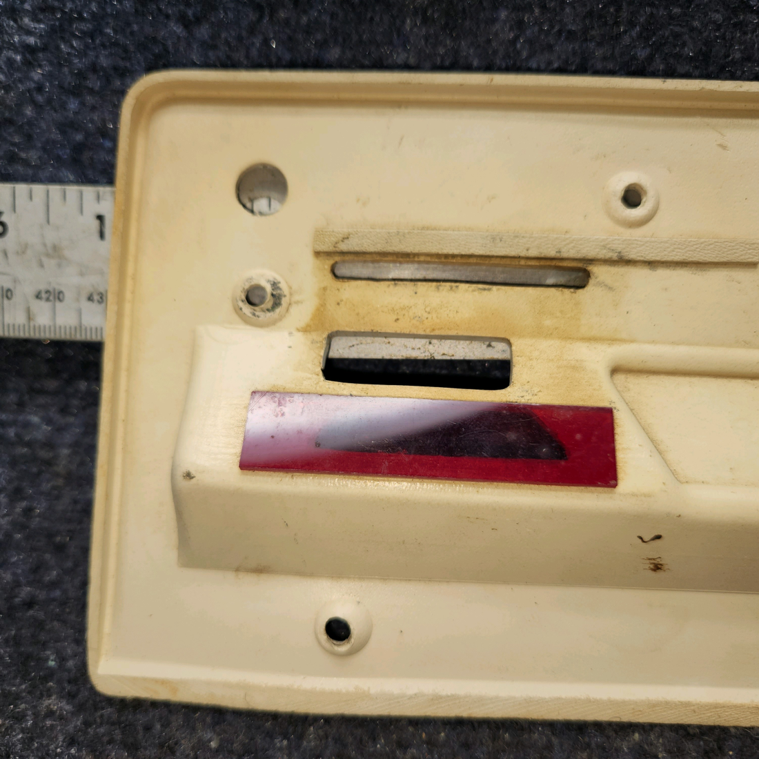 Used aircraft parts for sale, 1213243-3 Cessna 182G Overhead Cabin Light Cover Assembly