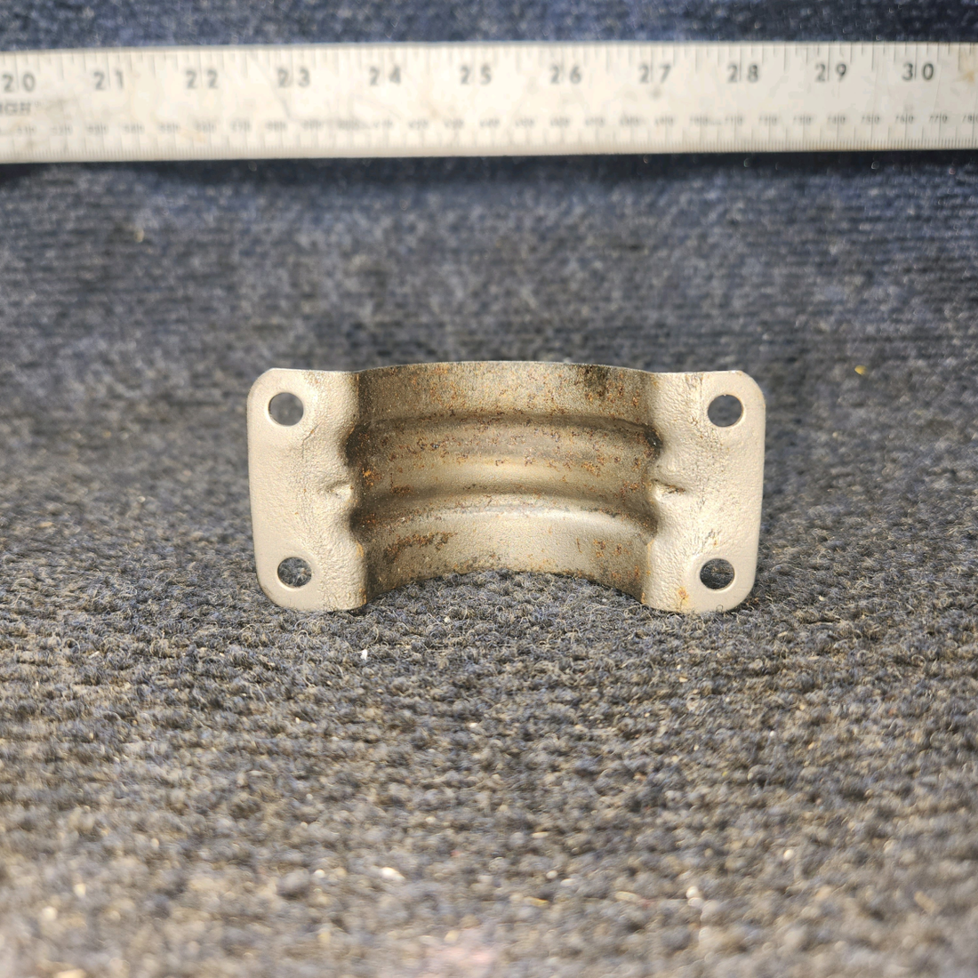 Used aircraft parts for sale, 0750161-25 Exhaust Riser Clamp Half (1.75")