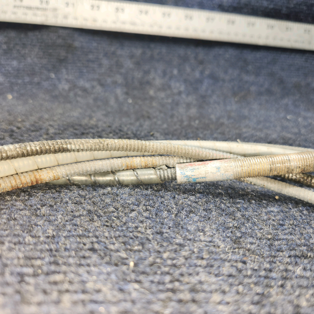 Used aircraft parts for sale, 9864054-1 Cessna Flap Position Indicator Cable 147"