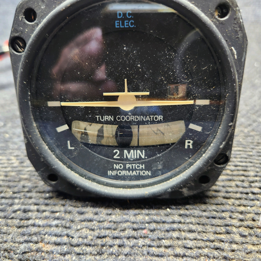 Used aircraft parts for sale, 42320-0014 Electric Gyro Corp 1394T100 cessna 172N Turn Coordinator Indicator – 14V