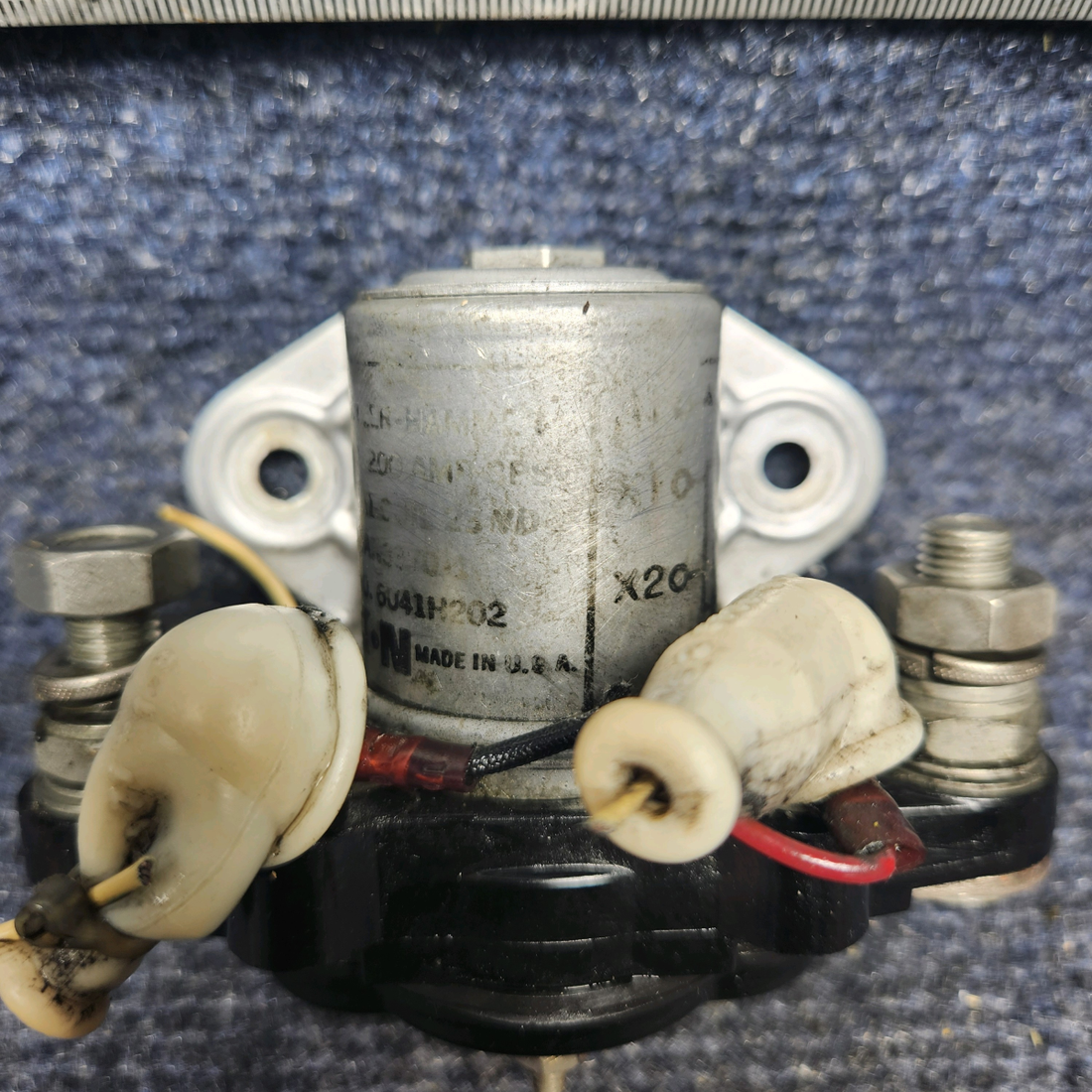 Used aircraft parts for sale, 6041H202A PIPER PA28-161 Warrior III CUTLER-HAMMER RELAY (WORN BODY) (AMPS: 200, VOLTS: 28)