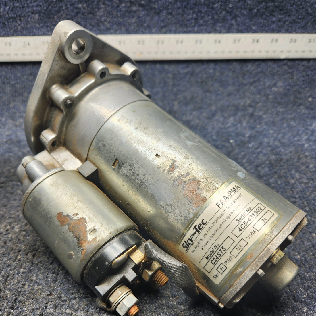 Used aircraft parts for sale, C24ST5 Sky-Tec  [part_model] Texas Several STARTER ASSY - 24V, EXTERNAL SOLENOID NOT WORKING CORE