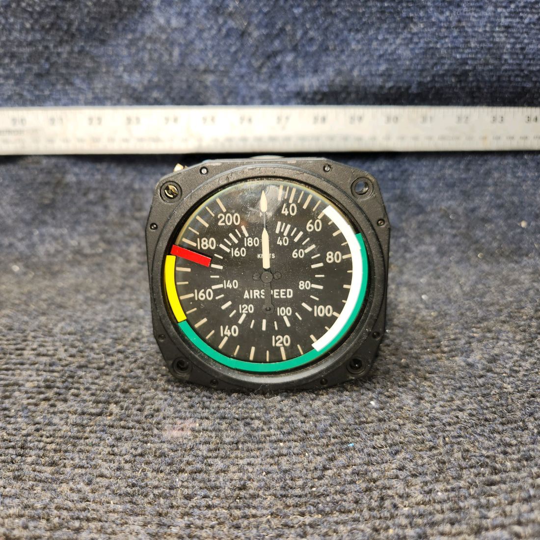Used aircraft parts for sale, ASI208MN-3 Falcon Gauge Beechcraft C23 SUNDOWNER Dual Airspeed Indicator