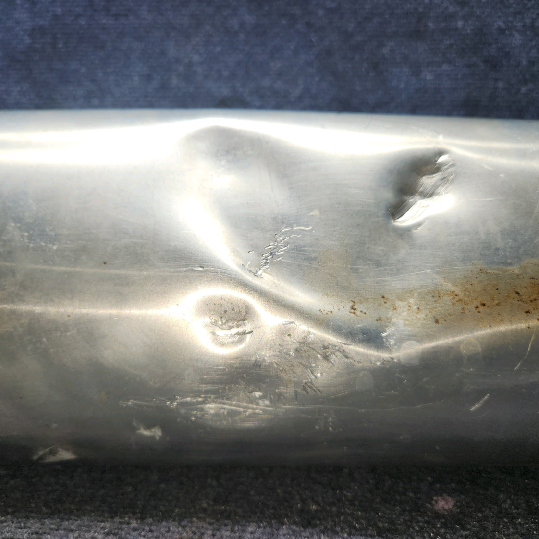 Used aircraft parts for sale, 66704-002 Piper PA28-140 Muffler Shroud- Has dents