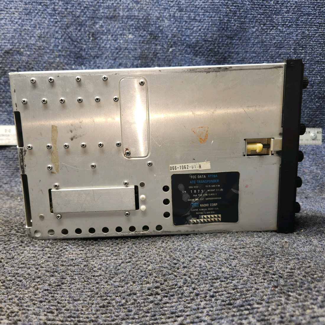 Used aircraft parts for sale, 066-1062-01 King KT 78A Piper PA32RT-300 ATC Transponder