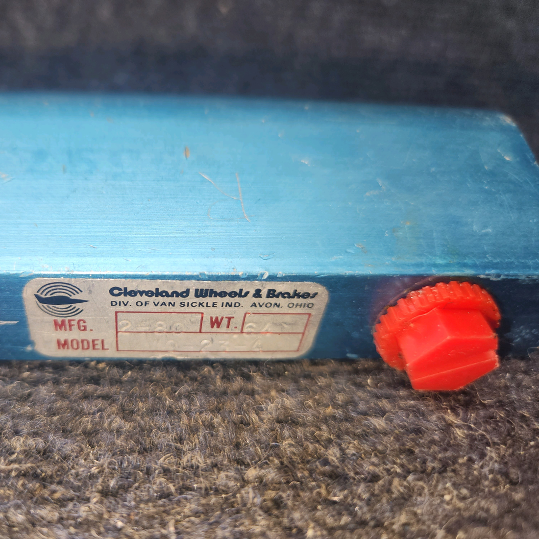 Used aircraft parts for sale, 455971 Cleveland 10-23A Piper PA-31 Brake Master Cylinder