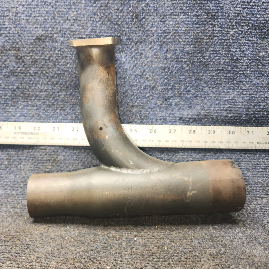 Used aircraft parts for sale, 96-950002-7 BEECHCRAFT 95-55B Exhaust Stack Assembly – Cylinder #4, LH Engine