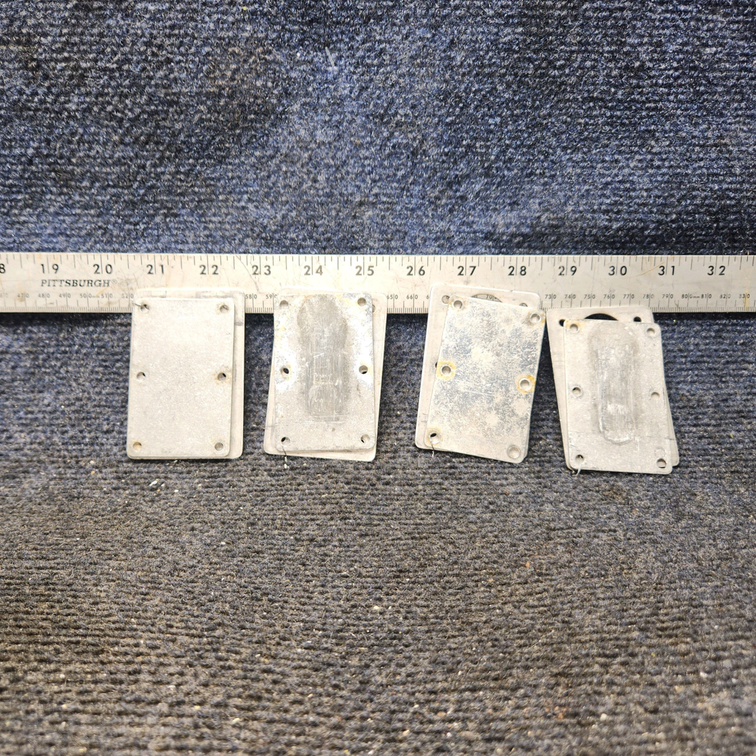 Used aircraft parts for sale, 99141-003 Piper PA32RT-300 Aft Seat Attach Plate Set with Backplate - Set Of Four