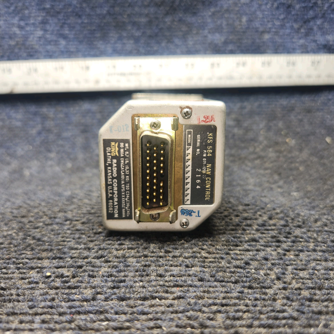 Used aircraft parts for sale, 071-1216-22 Bendix King KFS-674 Cessna 180 Nav Control