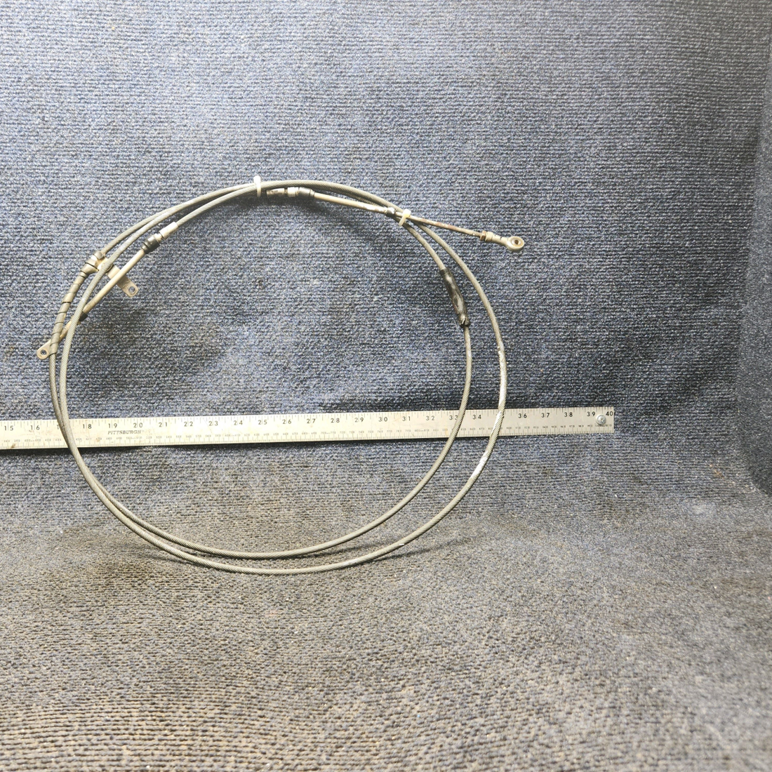 Used aircraft parts for sale, 555-815 Piper PA32RT-300 Throttle Control Cable (114" long)