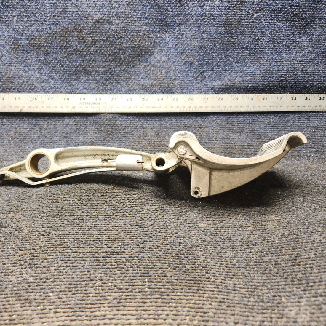 Used aircraft parts for sale, 35-524011, 35-524060-2 BEECHCRAFT F35 Rudder Pedal and Arm