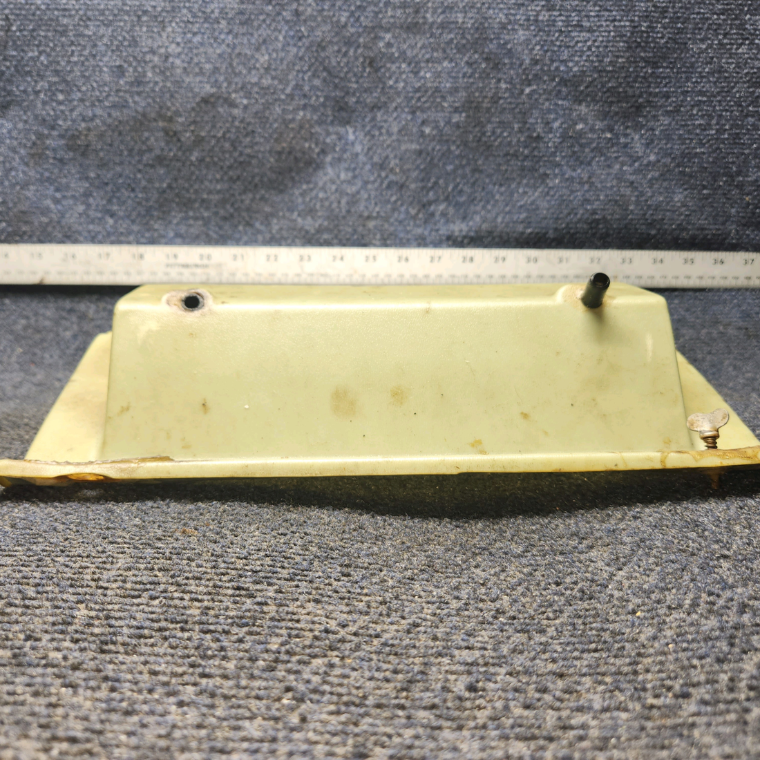 Used aircraft parts for sale, 35201-000 Piper PA28-161 Battery box Cover - Has repairs