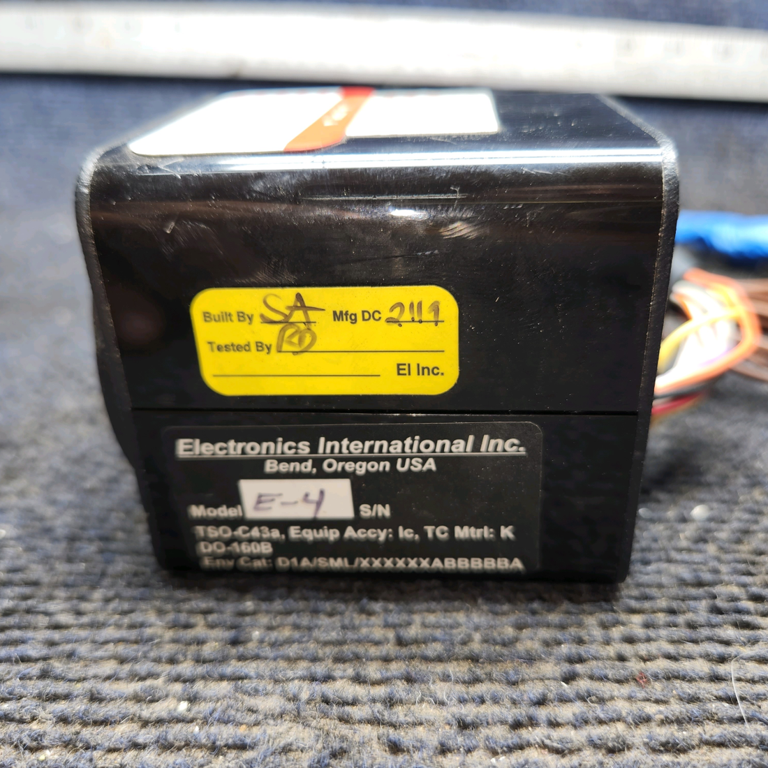 Used aircraft parts for sale, E-4 EGT Electronics International E-4 cessna 150G 4-Channel EGT with Connector and Probes